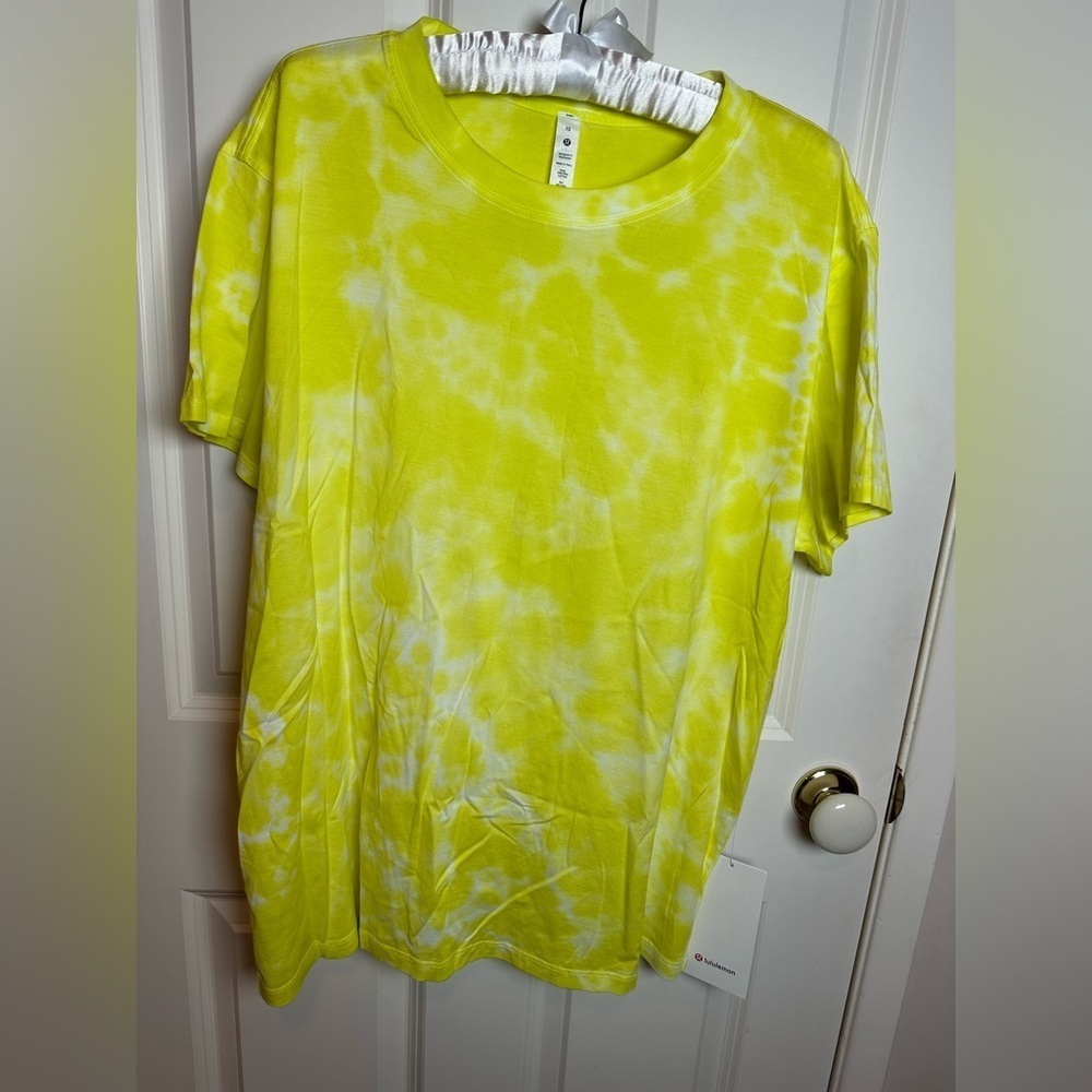 Lululemon Athletica Yellow Cotton Tee
